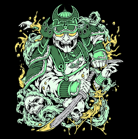 Koszulka Samuraj WYBIERZ KOLOR KOSZULKI I FASON