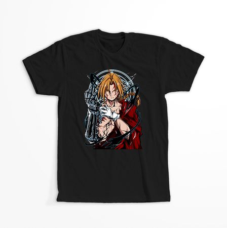 Koszulka Czarna Fullmetal Alchemist - WYBIERZ KOLOR KOSZULKI I FASON