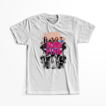 Koszulka Biała BlackPink WYBIERZ KOLOR KOSZULKI I FASON