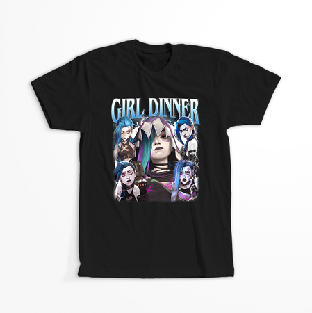 Koszulka Czarna - League of Legends & Arcane - WYBIERZ KOLOR KOSZULKI I FASON