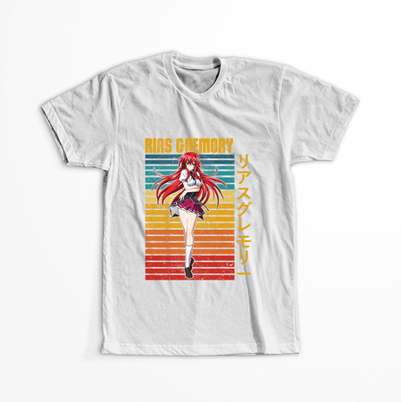 Koszulka Biała Highschool DxD - WYBIERZ KOLOR KOSZULKI I FASON