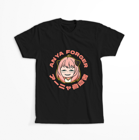 Koszulka Czarna Spy X Family - WYBIERZ KOLOR KOSZULKI I FASON