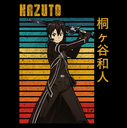 Koszulka Czarna Sword Art Online WYBIERZ KOLOR KOSZULKI I FASON