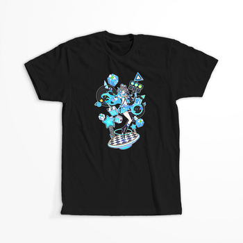 Koszulka Czarna Vocaloid Hatsune Miku - WYBIERZ KOLOR KOSZULKI I FASON