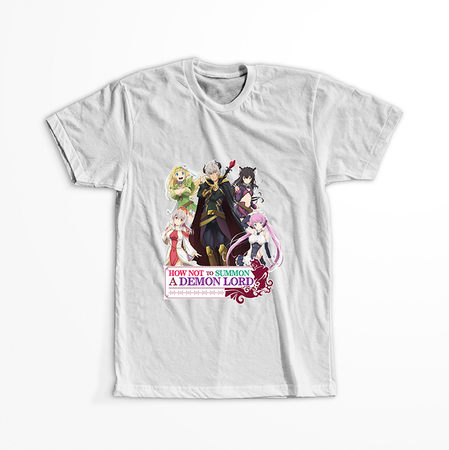 Koszulka Biała Isekai Maou to Shoukan Shoujo Dorei Majutsu - WYBIERZ KOLOR KOSZULKI I FASON