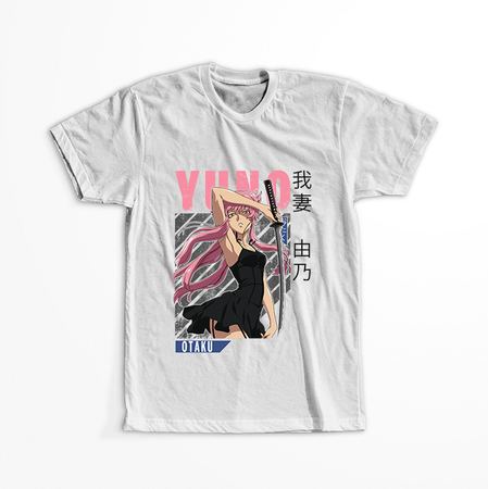 Koszulka Biała Mirai Nikki - WYBIERZ KOLOR KOSZULKI I FASON