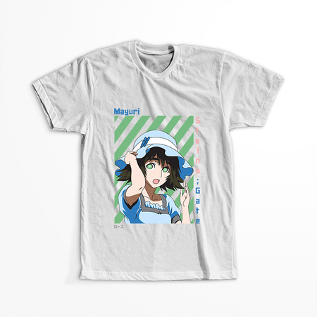 Koszulka Biała - Steins;Gate - WYBIERZ KOLOR KOSZULKI I FASON