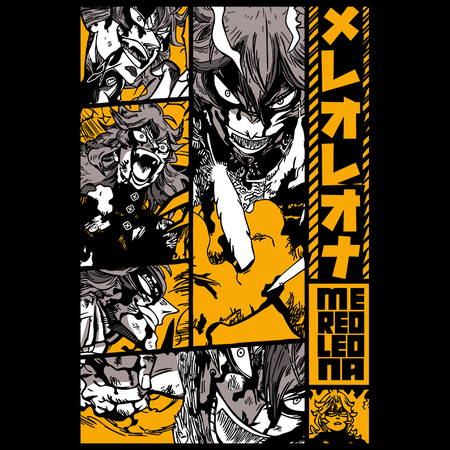 Koszulka Biała - Black Clover - WYBIERZ KOLOR KOSZULKI I FASON