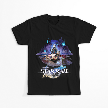 Koszulka Czarna - Honkai Star Rail  - Hanya WYBIERZ KOLOR KOSZULKI I FASON