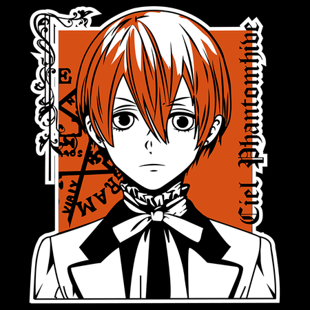 Koszulka Biała Kuroshitsuji - WYBIERZ KOLOR KOSZULKI I FASON