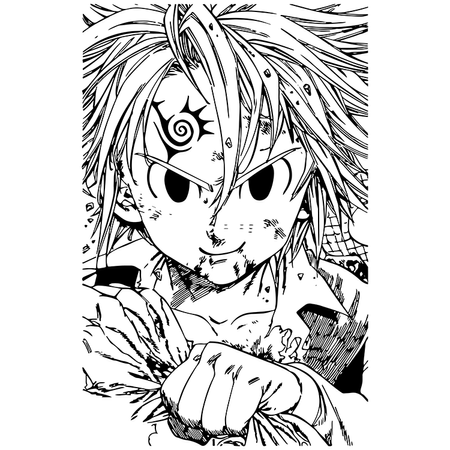 Koszulka Biała Seven Deadly Sins - WYBIERZ KOLOR KOSZULKI I FASON