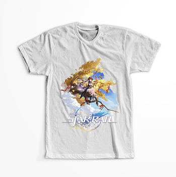 Koszulka  Biała - Honkai Star Rail  - Sushang WYBIERZ KOLOR KOSZULKI I FASON