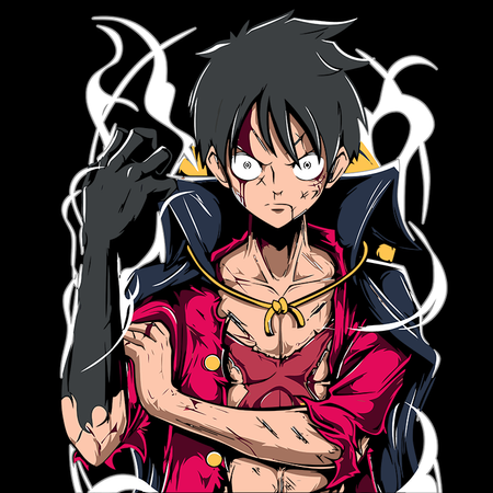 Koszulka Czarna One Piece - WYBIERZ KOLOR KOSZULKI I FASON