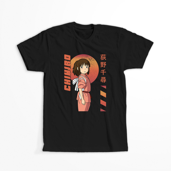 Koszulka Czarna - Spirited Away / W krainie bogów  - WYBIERZ KOLOR KOSZULKI I FASON