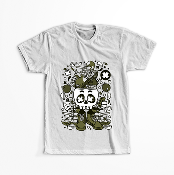 Koszulka Czaszka WYBIERZ KOLOR KOSZULKI I FASON