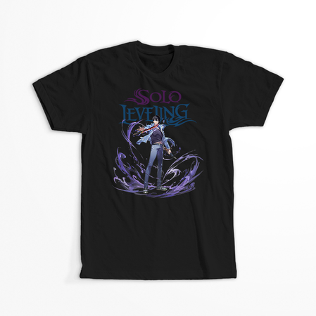 Koszulka Czarna - Solo Leveling  - WYBIERZ KOLOR KOSZULKI I FASON