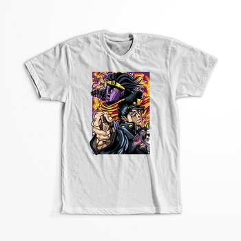 Koszulka Biała JOJO's Bizarre Adventure - WYBIERZ KOLOR KOSZULKI I FASON