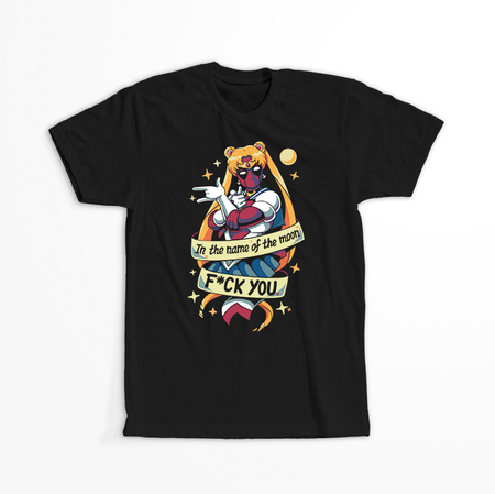 Koszulka Czarna - Czarodziejka z księżyca / Sailor Moon - WYBIERZ KOLOR KOSZULKI I FASON