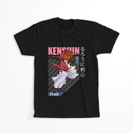 Koszulka Czarna Rurouni Kenshin WYBIERZ KOLOR KOSZULKI I FASON