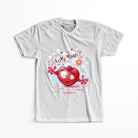 Koszulka Walentynki WYBIERZ KOLOR KOSZULKI I FASON