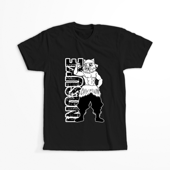 Koszulka Czarna Demon Slayer / Kimetsu no Yaiba / Miecz zabójcy demonów - WYBIERZ KOLOR KOSZULKI I FASON