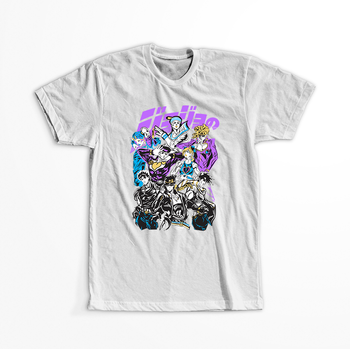 Koszulka Biała JOJO's Bizarre Adventure - WYBIERZ KOLOR KOSZULKI I FASON