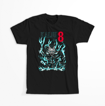 Koszulka Czarna - Kaiju No.8 - WYBIERZ KOLOR KOSZULKI I FASON