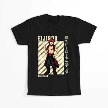 Koszulka Czarna My Hero Academia / Akademia bohaterów - WYBIERZ KOLOR KOSZULKI I FASON