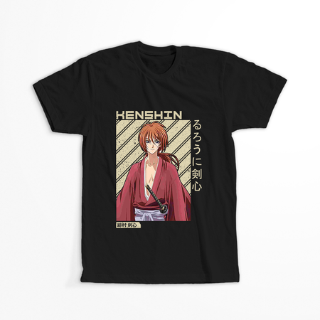 Koszulka Czarna Rurouni Kenshin WYBIERZ KOLOR KOSZULKI I FASON