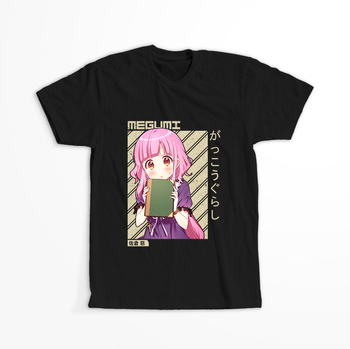 Koszulka Czarna Gakkou Gurashi! - WYBIERZ KOLOR KOSZULKI I FASON