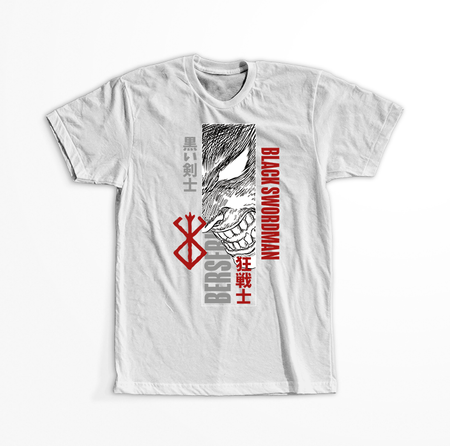 Koszulka Biała - Berserk - WYBIERZ KOLOR KOSZULKI I FASON