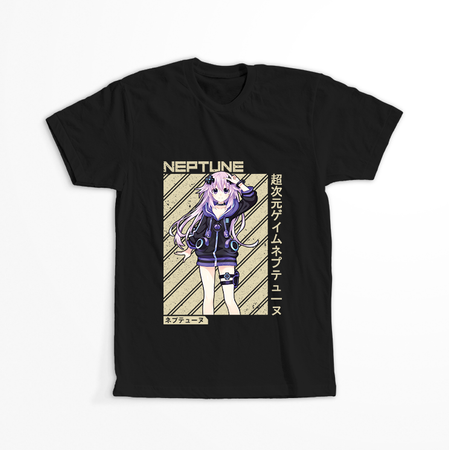 Koszulka Czarna Hyperdimension Neptunia - WYBIERZ FASON KOSZULKI