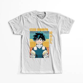 Koszulka Biała My Hero Academia / Akademia bohaterów - WYBIERZ KOLOR KOSZULKI I FASON