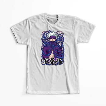 Koszulka Biała Jujutsu Kaisen - WYBIERZ KOLOR KOSZULKI I FASON