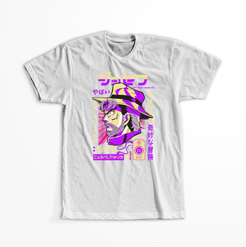 Koszulka Biała JOJO's Bizarre Adventure - WYBIERZ KOLOR KOSZULKI I FASON