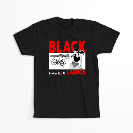 Koszulka Czarna - Black Lagoon - WYBIERZ KOLOR KOSZULKI I FASON