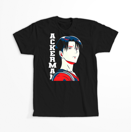 Koszulka Czarna Attack on titan WYBIERZ KOLOR KOSZULKI I FASON