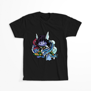 Koszulka Czarna - Pokemon x Naruto - WYBIERZ KOLOR KOSZULKI I FASON