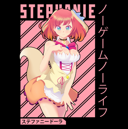 Koszulka Biała No Game No Life - WYBIERZ KOLOR KOSZULKI I FASON