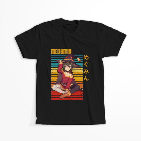 Koszulka Czarna KonoSuba: God's Blessing on This Wonderful World! / Kono Subarashii Sekai ni Shukufuku wo! - WYBIERZ KOLOR KOSZULKI I FASON