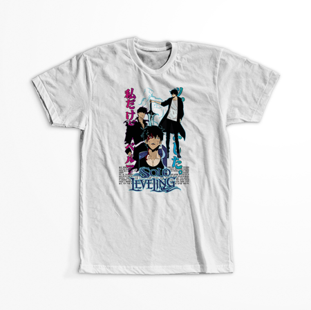 Koszulka Biała - Solo Leveling - WYBIERZ KOLOR KOSZULKI I FASON