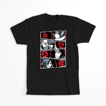 Koszulka Czarna Naruto / Boruto - WYBIERZ KOLOR KOSZULKI I FASON