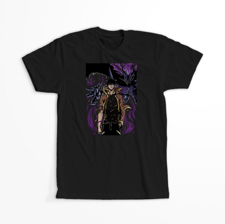 Koszulka Czarna - Solo Leveling - WYBIERZ KOLOR KOSZULKI I FASON