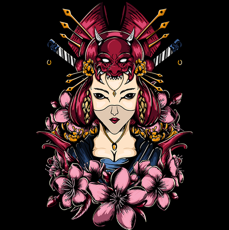 Koszulka Samuraj WYBIERZ KOLOR KOSZULKI I FASON