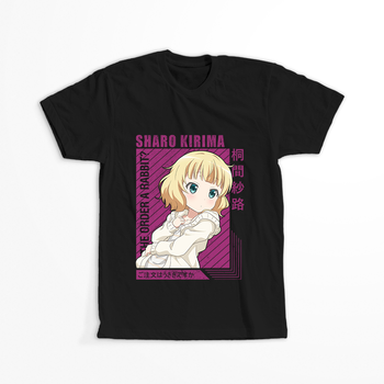 Koszulka Czarna - Is the Order a Rabbit? - WYBIERZ KOLOR KOSZULKI I FASON