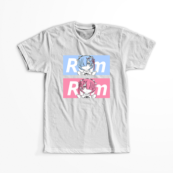 Koszulka Biała Re:Zero - WYBIERZ KOLOR KOSZULKI I FASON