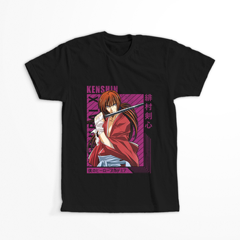 Koszulka Czarna Rurouni Kenshin WYBIERZ KOLOR KOSZULKI I FASON
