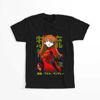 Koszulka Czarna Neon Genesis Evangelion - WYBIERZ KOLOR KOSZULKI I FASON