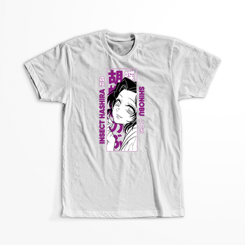 Koszulka Biała Demon Slayer / Kimetsu no Yaiba / Miecz zabójcy demonów - WYBIERZ KOLOR KOSZULKI I FASON