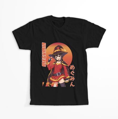 Koszulka Czarna KonoSuba: God's Blessing on This Wonderful World! / Kono Subarashii Sekai ni Shukufuku wo! - WYBIERZ KOLOR KOSZULKI I FASON